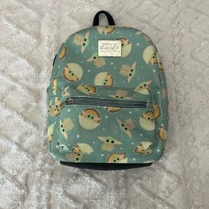 Star Wars Kids Backpack - Blue and Green Grogu Design